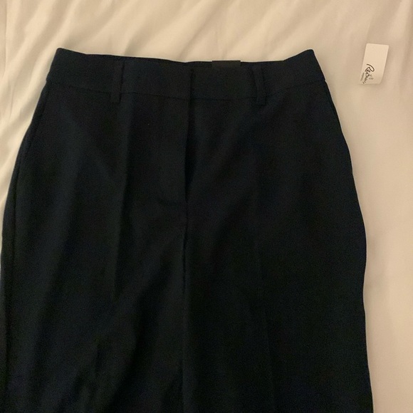 NWT Straight Leg Dress pants NAVY Blue size 4 PETITE - Picture 2 of 6